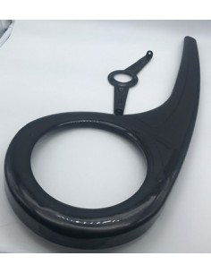 PROTECTOR NEGRO DE CADENA PARA BICICLETAS 